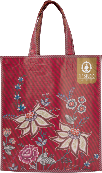 Pip Studio Promotional Bag Flower Festival Dark Pink