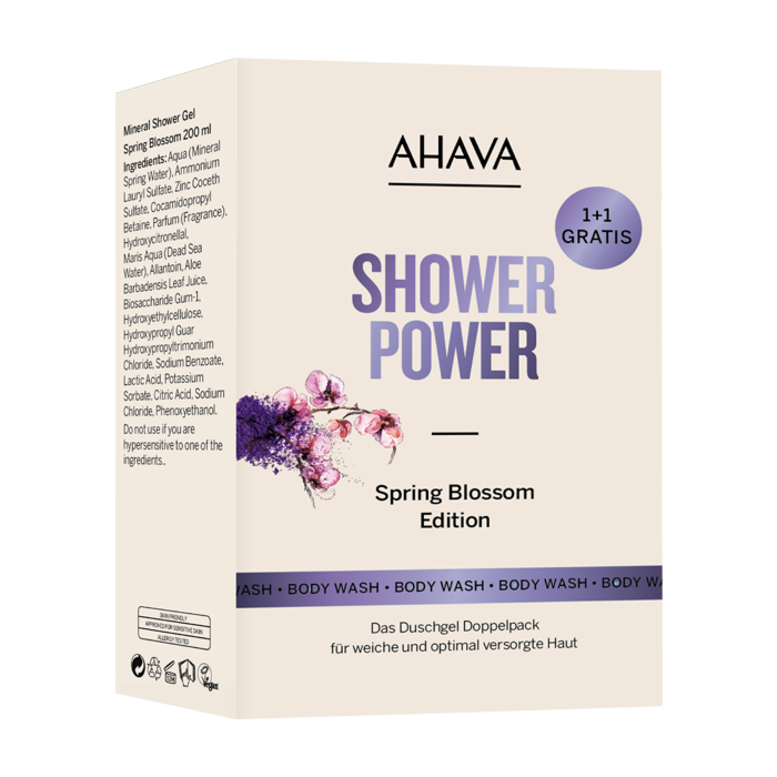Ahava Deadsea Water Mineral Shower Gel Duo Kit Spring-Blossom 2-teilig 2 Artikel im Set